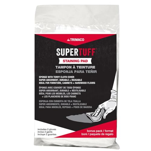 Trimaco SuperTuff Staining Pad Sponge with free gloves