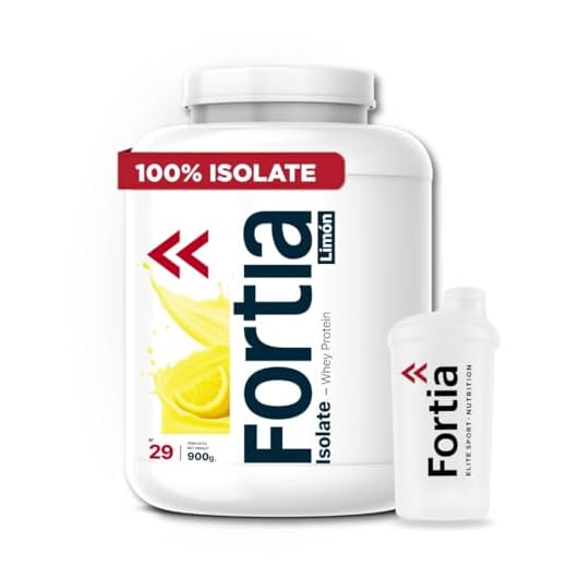 FORTIA Proteinas Isolate 100% + Shaker Incluido | Proteina Isolada 900g | Whey Protein Isolate - Proteinas para Masa Muscular | Proteína Isolate de Primera Calidad | 100% Proteina Iso para Atletas