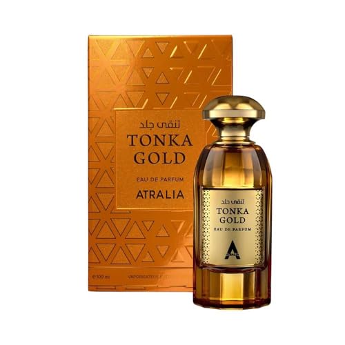 Tonka Gold Eau De Parfum Unisex 100 ml - Fragancia lujosa y duradera con notas superiores de coñac, canela y ciruela