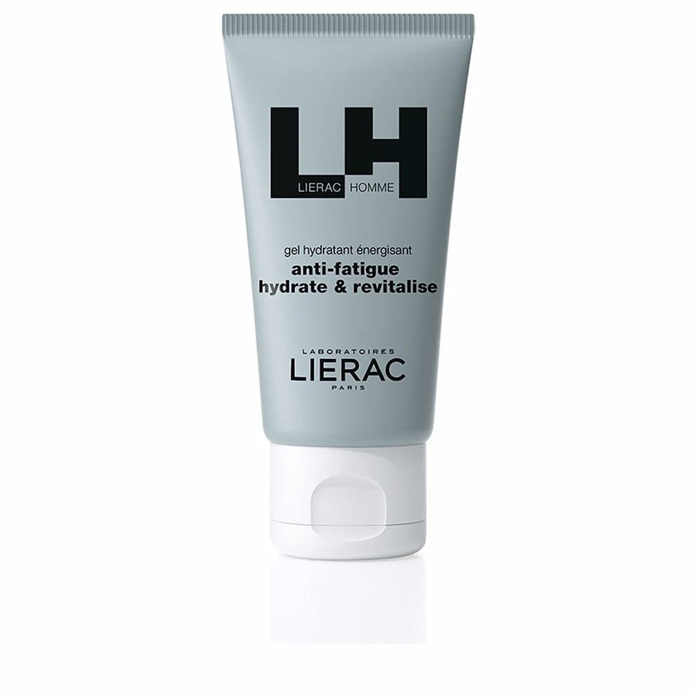 Lierac Homme Gel Idratante Energizzante e Rivitalizzante Viso e Contorno Occhi da Uomo, per Tutti i Tipi di Pelle, Formato da 50 ml