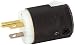 Hubbell 5266C Straight Plug, 15A