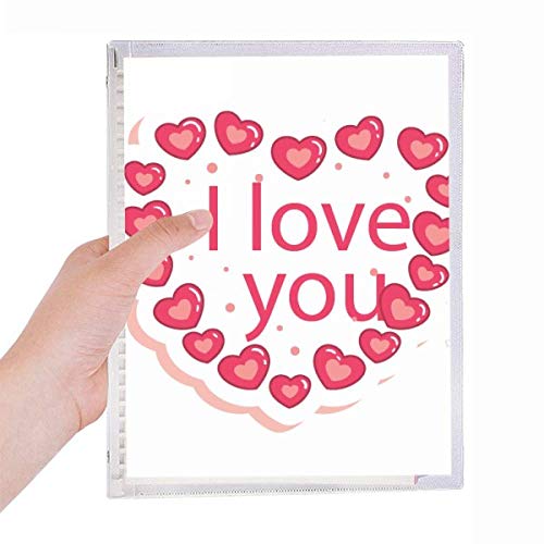 Carnet de Saint-Valentin rose en cœur à spirale pour embellir votre bureau au quotidien