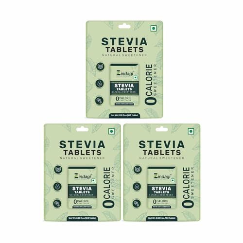 Image of Zindagi Stevia Tablet | Natural Sweetener | Zero Calorie Sugar Free | Diabetic Friendly Sugar | 300 Tablets