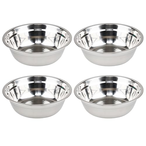 Set de 4 tazones de acero inoxidable de 8.66 pulgadas miniatura 7