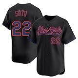 Custom Mens/Women/Youth New York Black Juan SOTO Baseball Stitched T-Shirt for Sports Fan