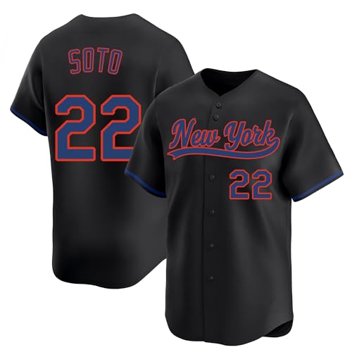 Juan Soto Jersey New York Black Mens Baseball Stitched