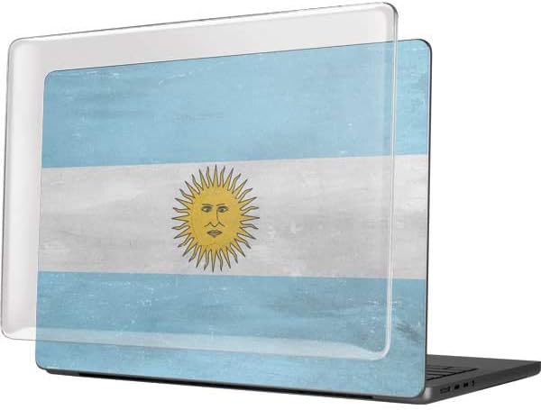 Skinit Case + Skin Compatible with MacBook Pro 14in (2021) Originally Designed Argentina Flag Distressed Design