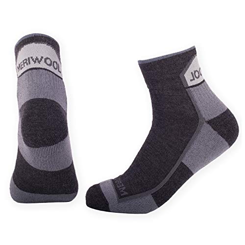 Merino Wool Hiking Socks  2 Pairs Crew Wool Socks