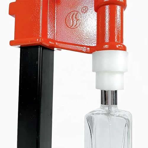 Maszyna do zamykania perfum, ręczne narzędzie do zaciskarki do butelek, konstrukcja ze stali nierdzewnej, regulowana wysokość, do nakrętek natryskowych 13-15 mm, profesjonalna nasadka