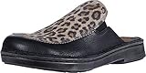 NAOT Women's Procida Mule Soft Black Lthr/Cheetah Suede 8 M US