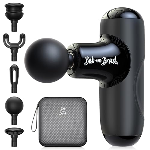 BOB AND BRAD Q2 Mini Massage Gun - Portable Deep Tissue Massager, FSA/HSA Eligible - Black