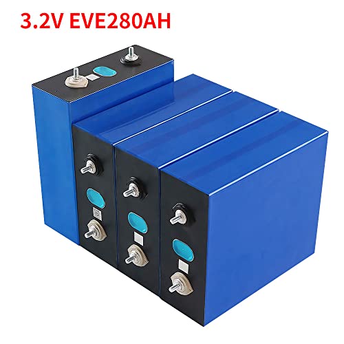 Hiximi Eve 3.2V 280Ah Lifepo4 Cells Lithium Battery Iron Phosphate Deep Cycle Battery, Power Supply For Rv, Boat, Golf Cart, Motor, Ups, Fish Finder, Lawn Mower, Off Grid, Solar Systems, Etc. #TOP4