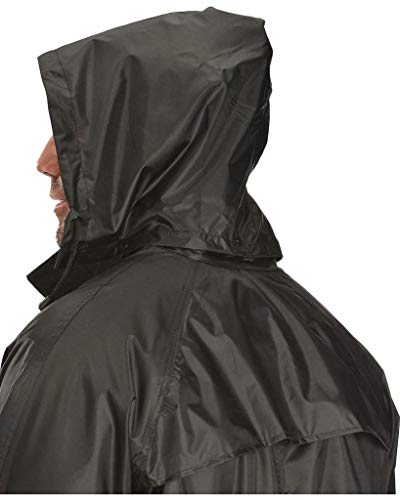 Double-S Men's Saddle Slicker Adult Rain Coat, Black, Medium #TOP2