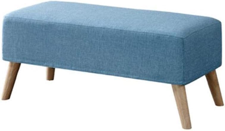Repose-pieds ottoman change banc à chaussures et étagère de rangement de 55cm