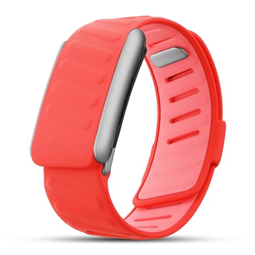 Dado Silicone Sport Replacement Band Compatible with WHOOP 5.0, One, Peak, and Life Fitness Tracker – Breathable, Durable & Comfortable | Not for Whoop Gen 4 (One/Peak, Red)