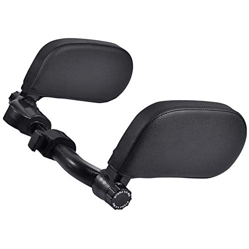 WZTO autostoel hoofdsteun kussen, Memory Foam hoofdsteun kussens auto stoel kussen, auto stoel hoofd nek ondersteuning kussen voor rijden/reizen/thuis/kantoor stoel - zwart