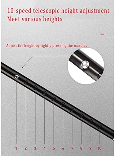 Cane Height Adjustable Forearm Crutch,Ergonomic Shock-Absorbing Elbow Crutches, with Comfy Handle Lightweight Assistance, for Men/Women,Black