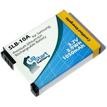 Replacement for Samsung L210 Battery - Compatible with Samsung SLB-10A Digital Camera Battery 1050mAh 3.7V Lithium-Ion