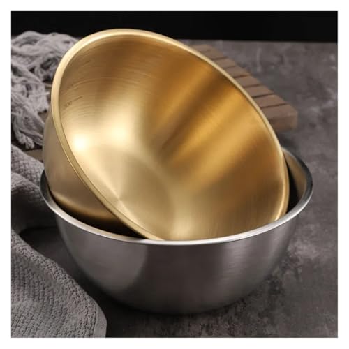 Bol de mélange d'acier inoxydable 25cm au design argent élégant - 5