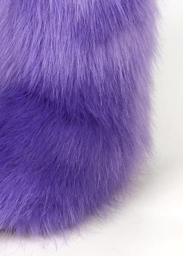 Girls Fluffy Furry Snow Boots Faux Fur Winter Warm Outdoor Boots4