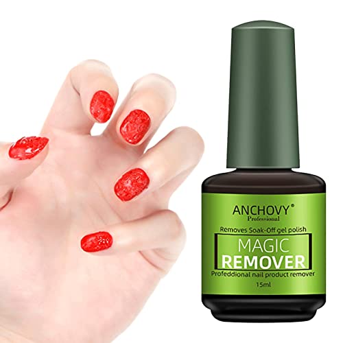Gel Nail Polish Remover - Gel Remover For Nails | Quick Easy Nail Polish Remover Peel Off, Non-Irrit