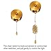 Tool parts AC 125/250V Pull Chain Switch 2 Pack On-Off for Wall Lamp Gold Bronze