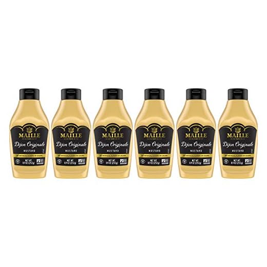 Maille Mustard Dijon Originale Squeeze 8.9 Oz, Pack Of 6, 8.9 Oz