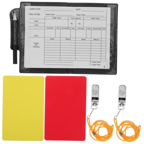 Kit de Árbitro de Fútbol con Tarjetas, Silbatos y Accesorios miniatura 1