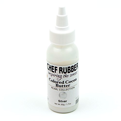 Image of Chef Rubber Cocoa Butter, Pearl Collection - Silver 1.7 Ounce