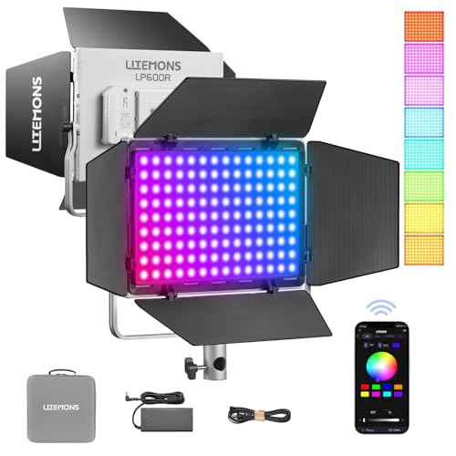 Luz LED RGBW Godox LP600R con modo HSI y 14 efectos para vídeo creativo
