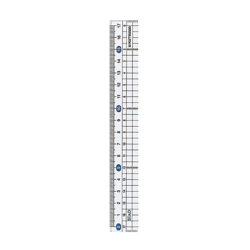 Amazon.co.jp: クツワ STAD メタクリル直線定規 17cm HSS180