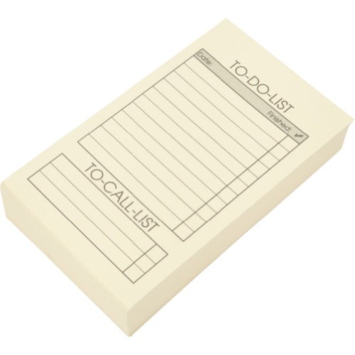 Image of Royce Leather Pack of 100 inch To Do List inch Cards for Royce Leather Note Jotters (1069)