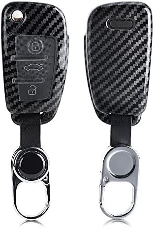 Kwmobile Coque de clé de voiture compatible avec Audi 3 boutons - Coque