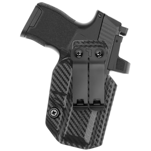 Tulster IWB Profile+ Holster in Right Hand fits: Sig P365 / P365X / SAS | Optic Compatible Inside The Waistband Appendix Concealed Carry Kydex Holster - Tulster