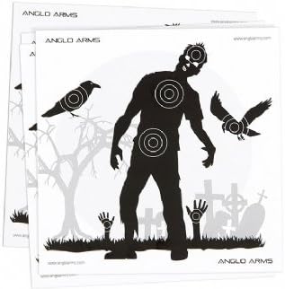 New Pack of 50 Zombie Paper Shooting Practice Air Gun Targets 14 x 14cm