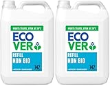 Ecover Concentrated Non-Bio, Laundry Detergent Refill, Laundry Washing Liquid, Lavender and Sandalwood, 142 Washes, 5L (Pack of 2)