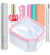 Nail Soaking Bowl, IKOCO Gel Nail Polish Remover Kit with Manicure Bowl, Easily Soak off Dip Powd...
