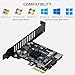 PCIe to 20Pin + Type-E Internal Card, RIITOP PCI-e x1 to (19+1) Pin USB 3.0 Socket and USB C Type-e (A Key) Front Panel Header Expainsion Adapter 5Gbps