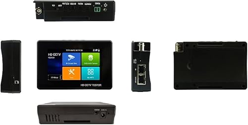 Miniatura 2 de EVERSECU Probador de CCTV 5 en 1 compatible con cámara IP hasta 4K y cámara analógica 720P1080P3mp4mp5 megapíxeles AHD TVI CVI y CVBS monitor de