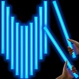 Lewtemi 10 Pcs Large Glow Sticks Big Giant Jumbo Halloween Christmas Emergency Light Stick for Camping Accessories, Survival Kit(Blue,16 Inch)