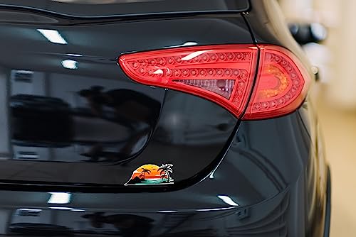 Calcomanía de vinilo impermeable que decora tu SUV y resiste el sol del océano 4