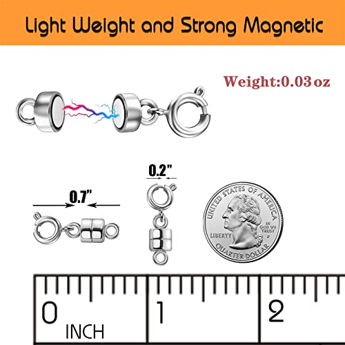 Kcctoo Magnetic Necklace Clasps And Closures - 14K Gold And Silver Plated Bracelet Connectors For Necklaces Chain Jewelry Making  #TOP1