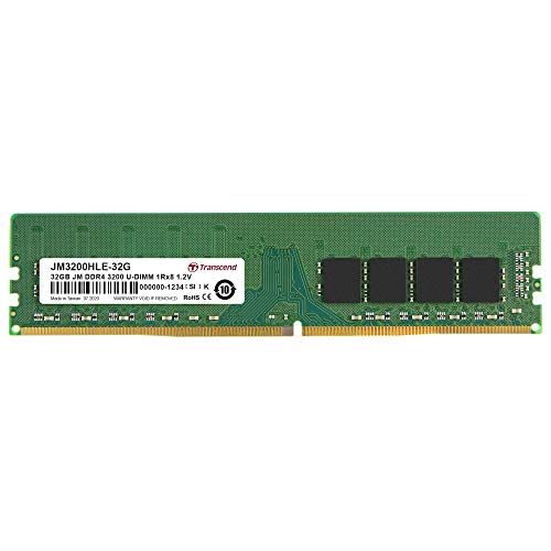 gZhWp Transcend fXNgbvPCp PC4-25600 (DDR4-3200) 32GB x 1 1.2V 288pin U-DIMM 2Rx8 (2Gx8) CL22 ۏ JM3200HLE-32G