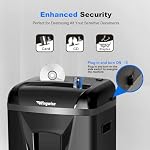 Wingwise P-5 High-Security Micro-Cut Shredder (2x12mm, 58dB) – 9 Sheets, 2.4m/min, Shreds CDs/Credit Cards, 5.8Gal Bin for Home/Office | P-5, 10 Mins Runtime, 5.8 gal, Shreds CDs & Credit Cards