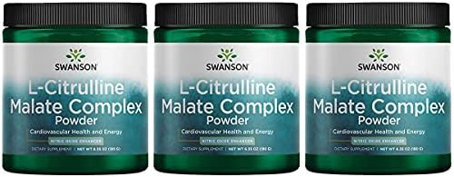Swanson Amino Acid L-Citrulline Malate Complex 6.35 Ounce (180 g) Pwdr (3 Pack)