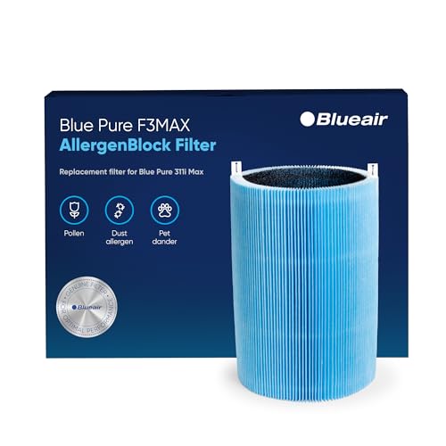 BLUEAIR Blue Pure 311i Max Series AllergenBlock Filter, Genuine Replacement Filter for Allergies, Pollen, Dust, Pet Dander, Fits Blue Pure 311i Max Air Purifier