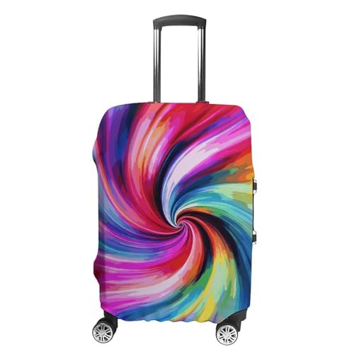 Carry on Luggage Cover Colorful Tie Dye Suitcase Covers for Luggages Tsa Approved Travel Luggage Sleeve Protector Elastic Suitcase Protector Anti-Scratch Washable Fits 19-30 Inch Case -M
