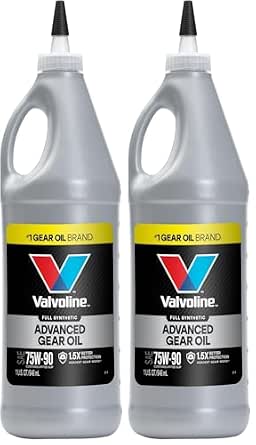 Valvoline Advanced Full Synthetic 75W-90 Gear Oil (2 Pack)