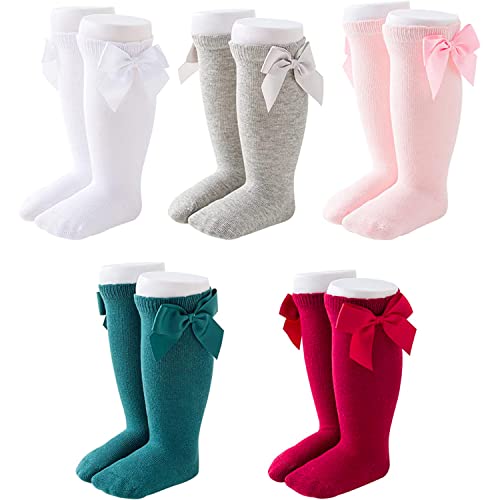 Image of sockfun Baby Girls Socks Infant Toddler Newborn Girl Socks 4/5 Pack, Baby Toddler Girl Gifts Infant Girls