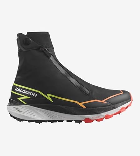 SALOMON(サロモン) WINTER CROSS SPIKE トレイルランニングシューズ ユニセックス L47307300 Black/Neon.Flame/Safety.Yellow 25.5